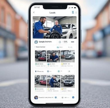 Google Business Profile for Leeds garage, optimised by local SEO expert