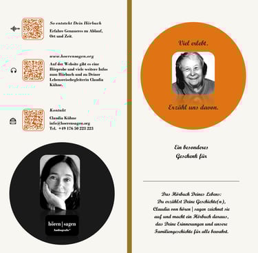 Geschenkkarte für eine Audiografie zur Versandanforderung