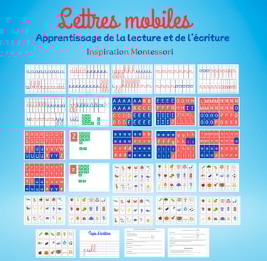 lettres mobiles montessori