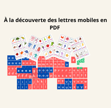 lettre mobile minuscule montessorie