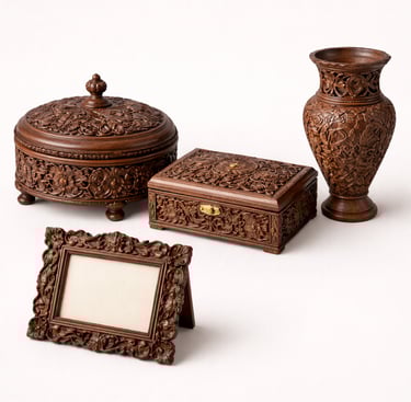 Premium walnut wood handcrafted décor items