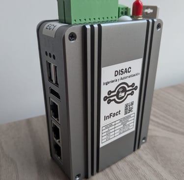 Edge computer. Hardware de adquisicion y procesamiento de de datos para la aplicacion InFact