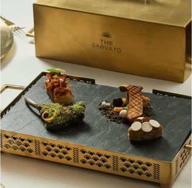 Food at Sarvato restaurant in Jaipur Rajasthan