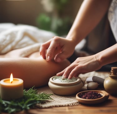 klei voor hammam massage