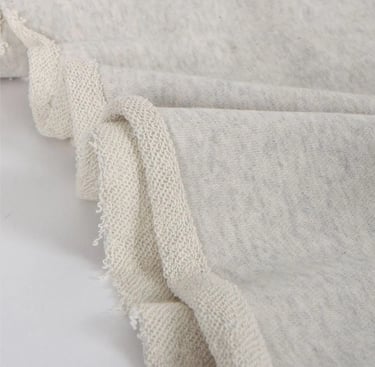 Grey Marl French Terry Fabric Swatch