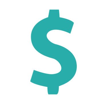 Dollar sign icon representing earning potential per booking