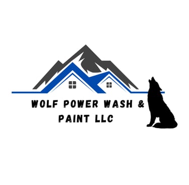 Wolf power wash and paint logo