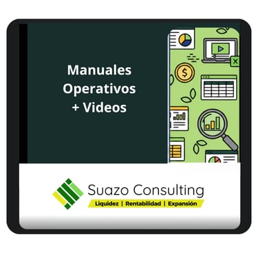 Entrenamiento en video de Suazo Consulting con manuales operativos para mejorar procesos financieros