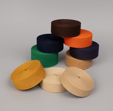 eco paper ribbons in multiple colors for packaging