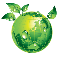 Earth safe image of the world