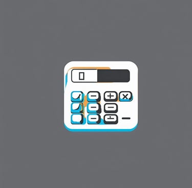 une icone de calculatrice pour symboliser l'expérience bancaire