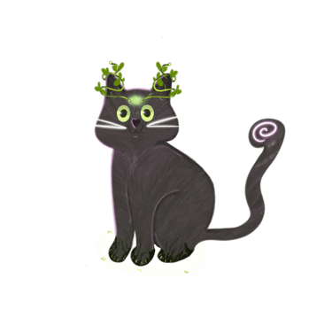 magical cat art
