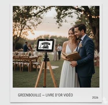 Livre d'or vidéo pour mariage en essonne