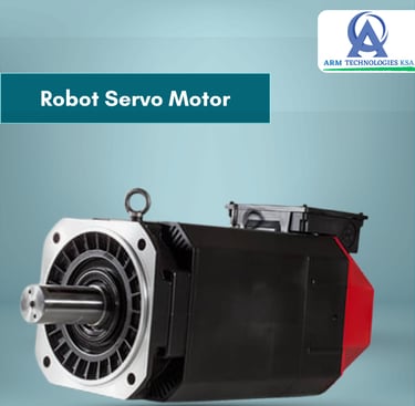Industrial robot servo motor by ARM Technologies KSA for precision automation.
