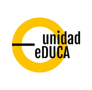 a yellow and black unilane logo with the words unidad educal