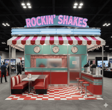 Custom trade show booth (Shake Shop)