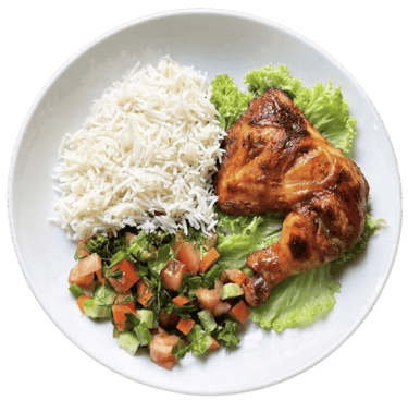grilled chicken with vegetables