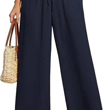  High Waist Wide Leg Pants 