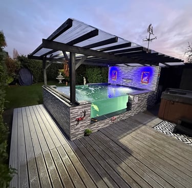 Raised block pond Scunthorpe