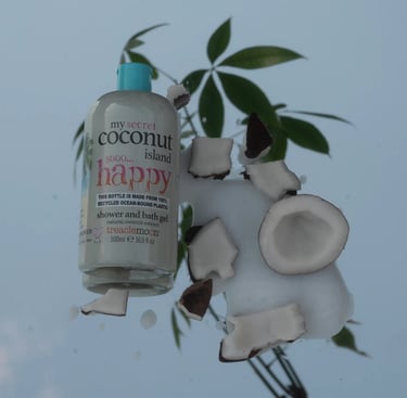 Raw Treaclemoon Coconut Island product photograph before colour and lighting edits