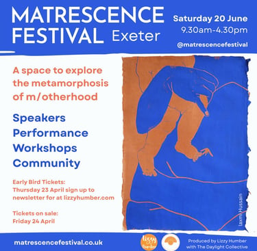 Matrescence festival infographic
