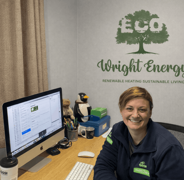 office manager working in the office