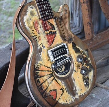 Tumbleweed "Sailor Jerry Meg." Workhorse guitar.