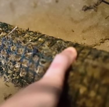 How to test structural stability of the moss pole as you make it 