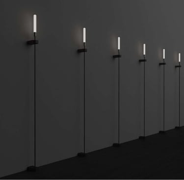 CRONEK Lanza: Lámparas de pie o pared minimalistas con luz vertical