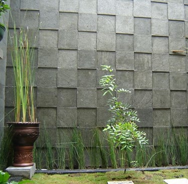 dinding batu andesit