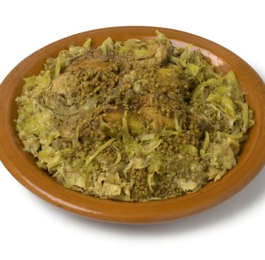 Rfissa – Moroccan Chicken & Lentils over Trid