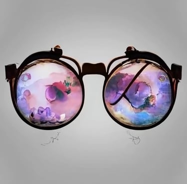 Gen AI watercolor - icon of spectacles