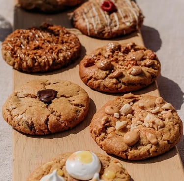 Plusieurs cookies sur une table