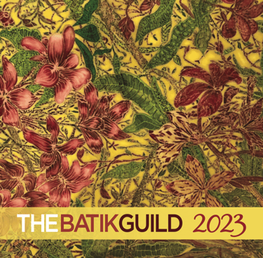 Shuen-Li's Floral Batik Painting selected for front cover of The Batik Guild 2023 Calendar