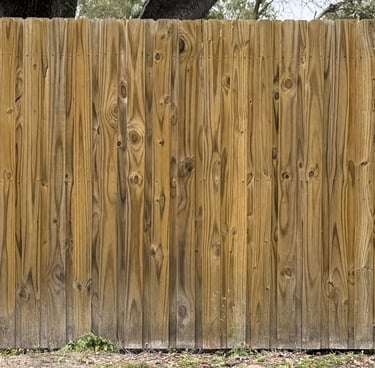 Board on Board Wood Fence