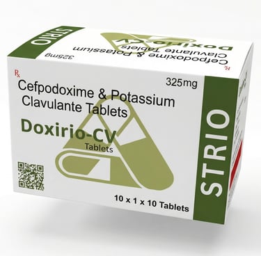 Doxirio-CV 325 - Cefpodoxime Clav Tablets By Strio Healthcare