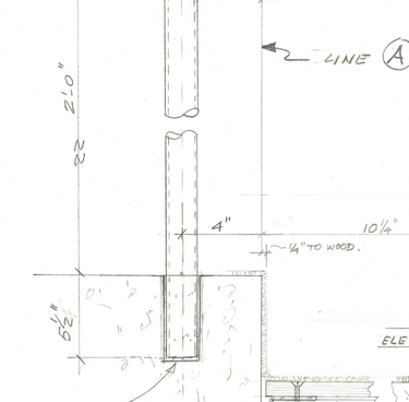 Hand drawn design element, made by Pengelly in the 1970s-1990s pre-CAD 10