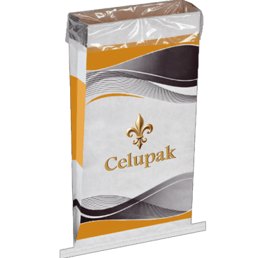 bolsa de papel kraft con refuerzo de bosa de polietileno insertada personalizada con logo