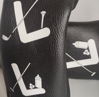 couvre-bois de golf personnalisé avec un dessin d'un proche