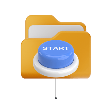 a folder and a start button