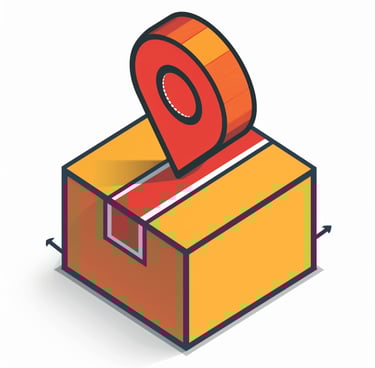 Icono de rastreo de pedidos con transportes de logística aéreo de carga