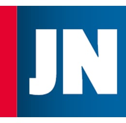 a jn logo with the letter jn in the middle of the image