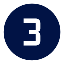 Number 3  in blue circle to represent the third step in the process