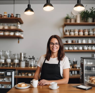 Photo of a smiling professional in a modern office setting.