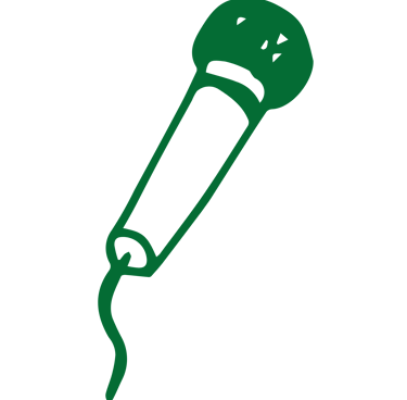 Icone micro pour représenter notre parrain artistique Zoom Sene