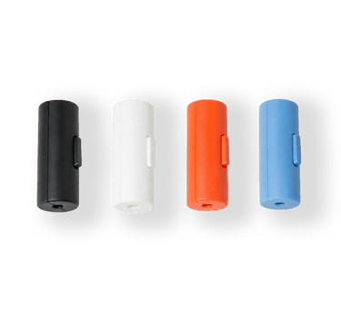 Color Line System — replaceable textile cables and switches in five colors for RDLN objects