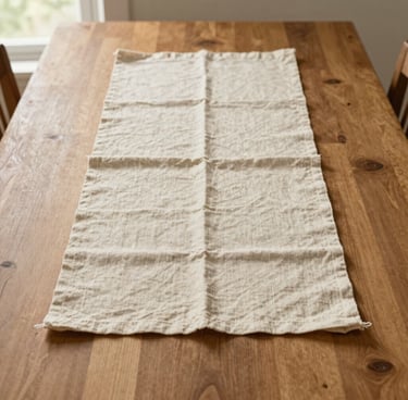 A moody walnut-toned living room bathed in warm amber light, showcasing a serene and inviting atmosphere.