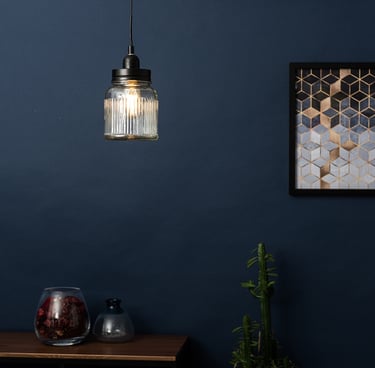 Retro Style Silver  Ceiling Light