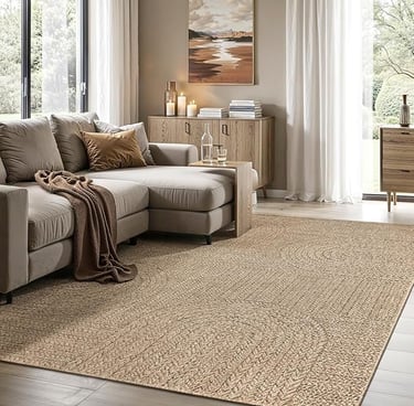 Jute look carpet