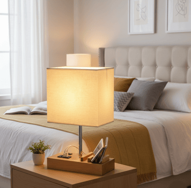 USB Bedside Table Lamp, Plus Desk Lamp.